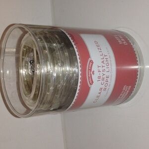 18 FT clear crystallized rope light.
